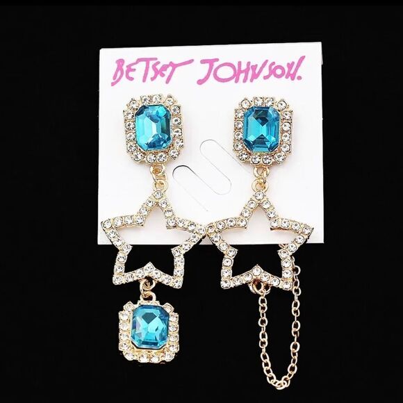 Betsey Johnson Jewelry - BJ Blue Star Earrings. NWT